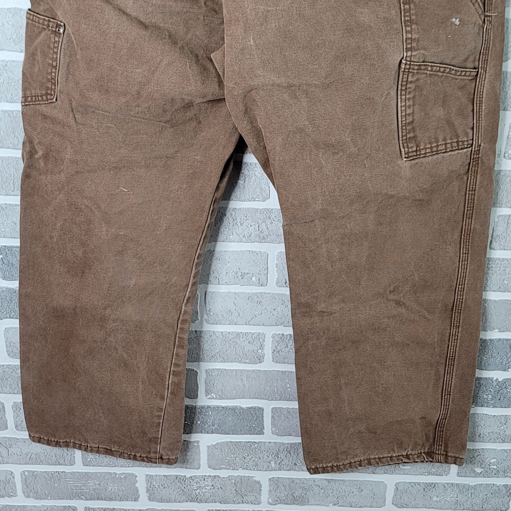 Dickies Brown Canvas Work Pants  Painters Fashion Work Wear Men's Size 42 x 30 - Picture 12 of 16